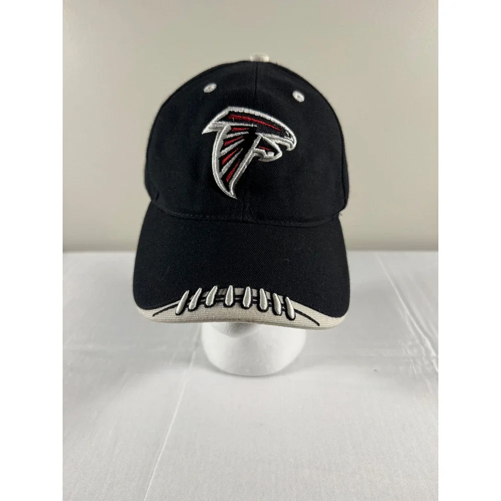 Atlanta Falcons NFL Hat Black Adjustable Football Stitching Baseball Cap Mens